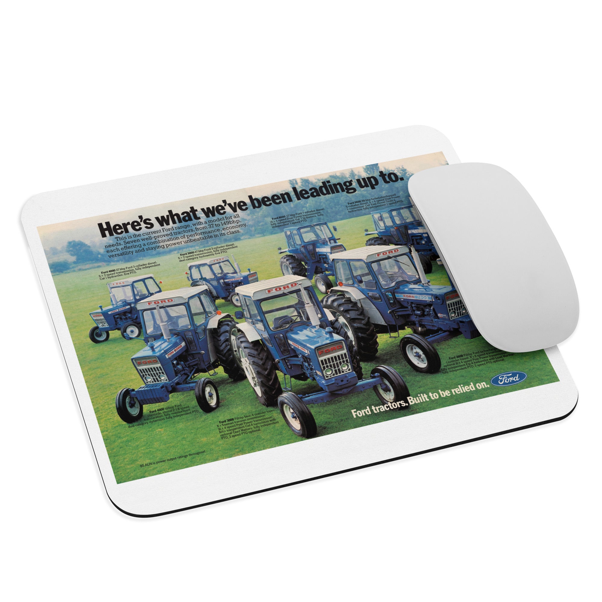 The Tractor Mugs Store Ford '000 Series Advert | Mouse pad Quality Farmers Merch