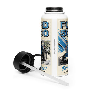 The Tractor Mugs Store Ford 5000 Retro | Stainless Steel Water Bottle Quality Farmers Merch