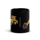 The Tractor Mugs Store Ford 550 Backhoe | Black Glossy Mug Quality Farmers Merch