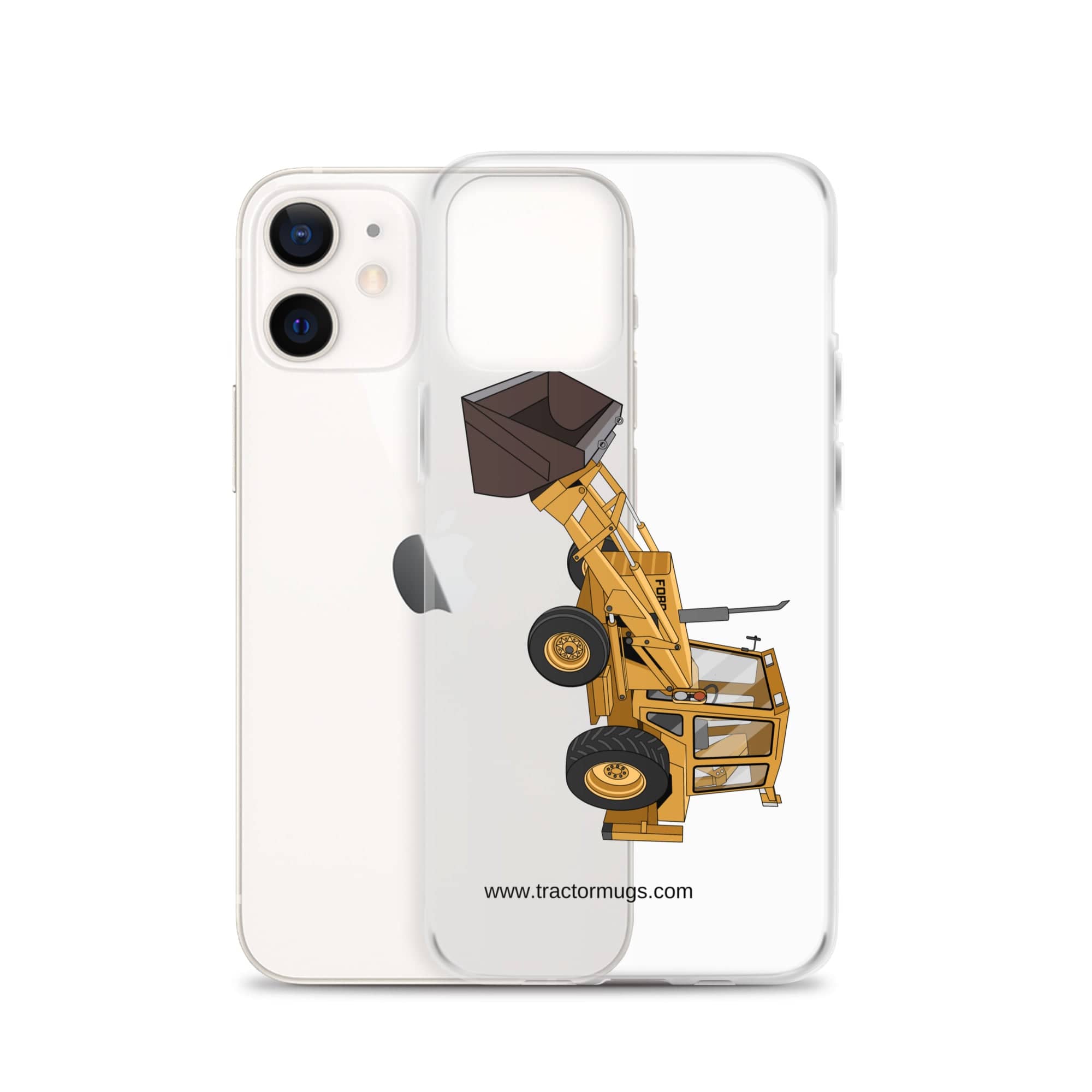 The Tractor Mugs Store Ford 550 Backhoe | Clear Case for iPhone® Quality Farmers Merch
