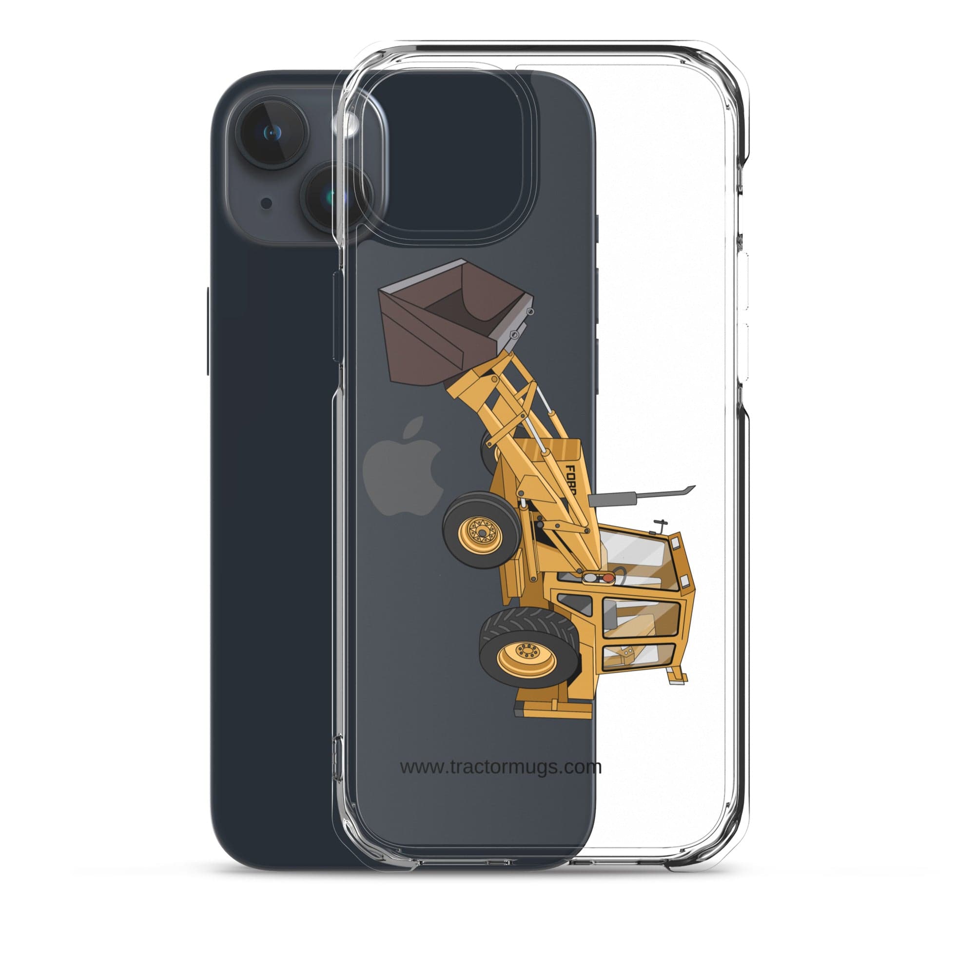 The Tractor Mugs Store Ford 550 Backhoe | Clear Case for iPhone® Quality Farmers Merch