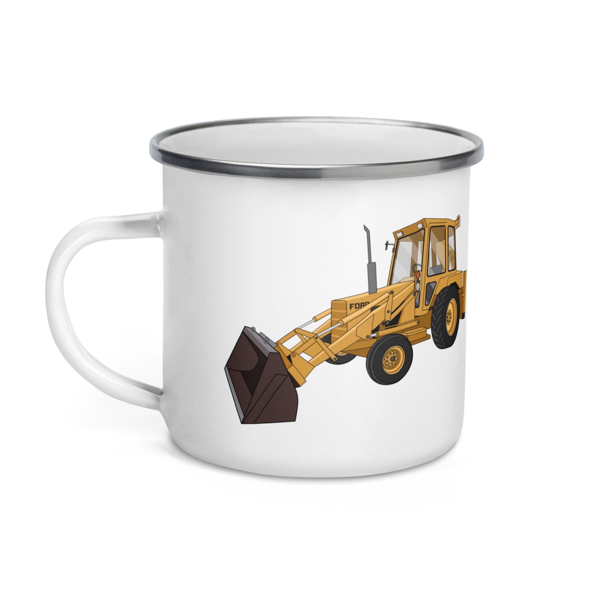 The Tractor Mugs Store Ford 550 Backhoe | Enamel Mug Quality Farmers Merch