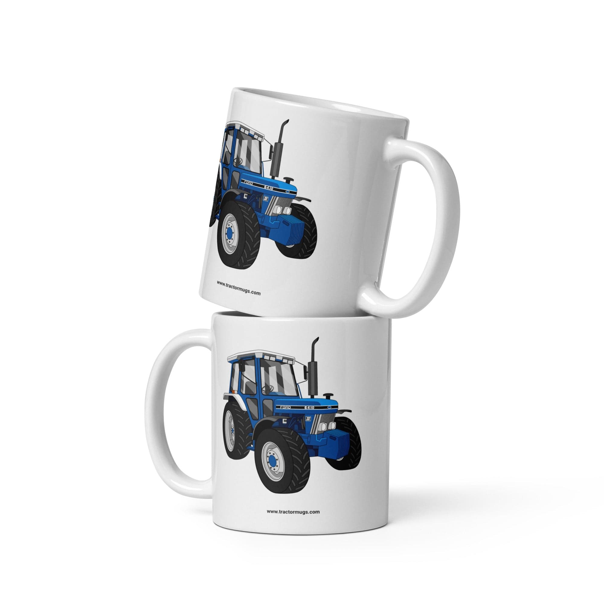 The Tractor Mugs Store Ford 6410 4WD | White glossy mug Quality Farmers Merch