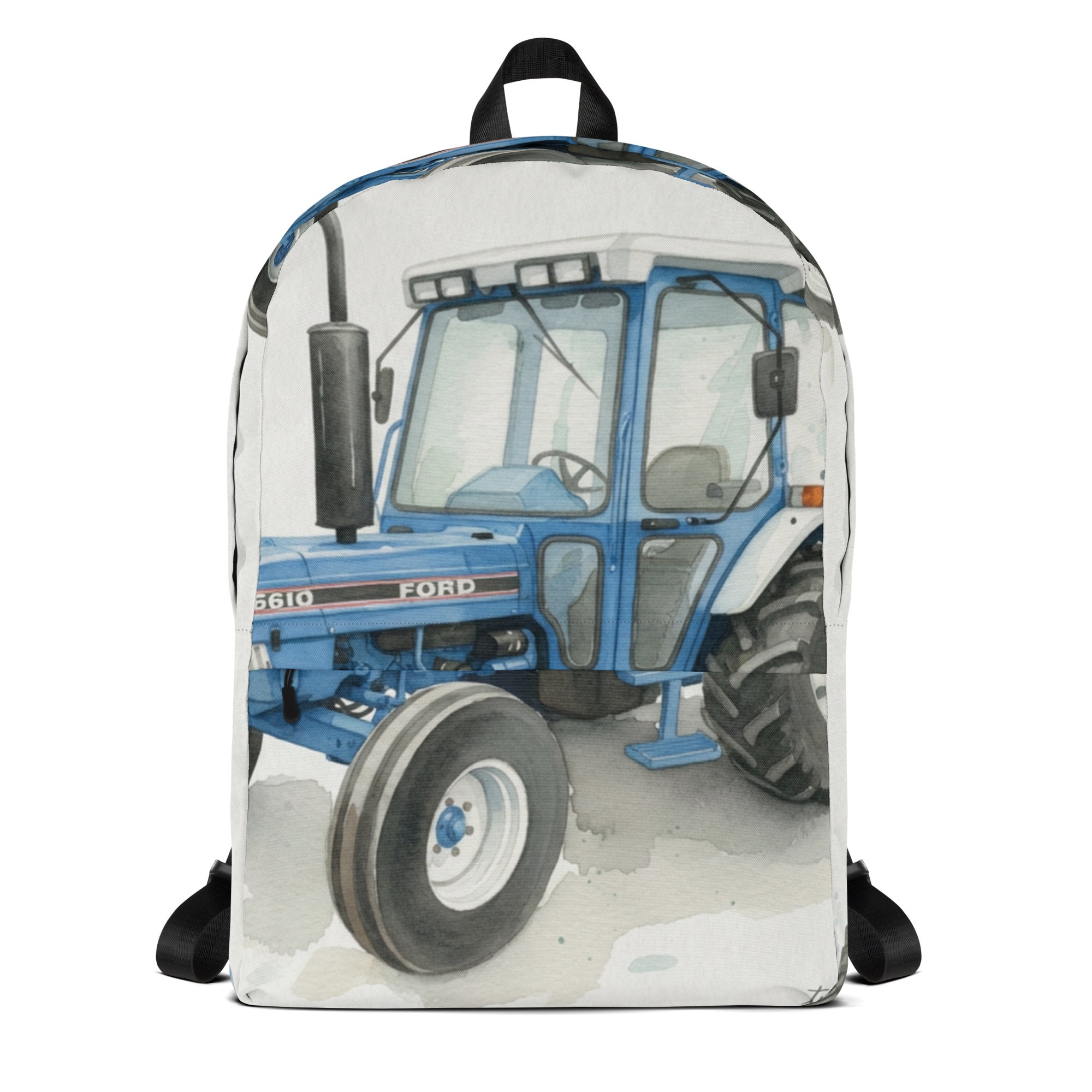 The Tractor Mugs Store Ford 6610 2WD Water Colour | Backpack Quality Farmers Merch