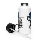 The Tractor Mugs Store Ford 6640 2WD   | Stainless steel water bottle with a straw lid Quality Farmers Merch