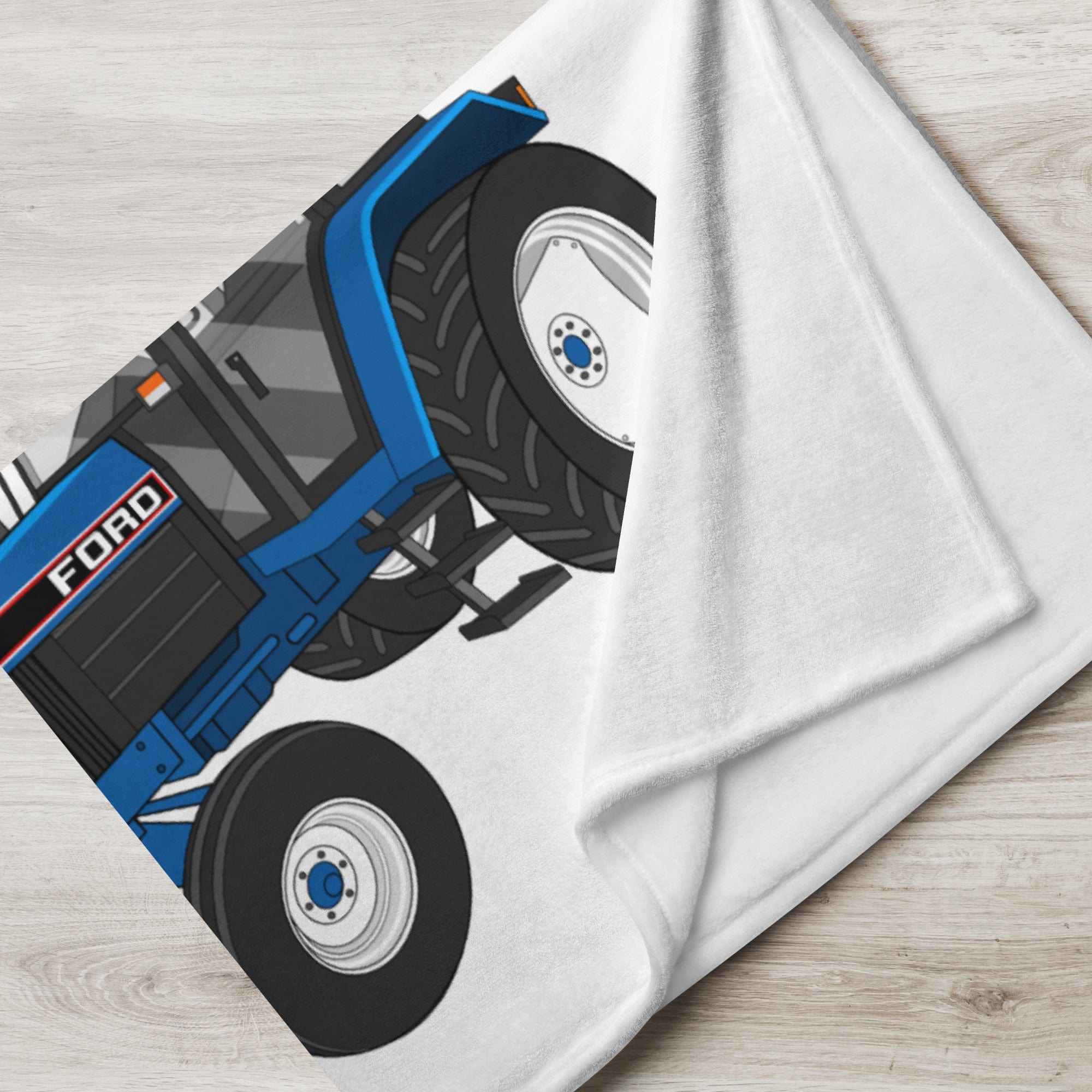 The Tractor Mugs Store Ford 6640 2WD | Throw Blanket Quality Farmers Merch