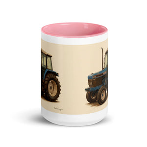 The Tractor Mugs Store Ford 6640 Oil-Painting | Mug with Color Inside Quality Farmers Merch