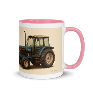 The Tractor Mugs Store Ford 6640 Oil-Painting | Mug with Color Inside Quality Farmers Merch