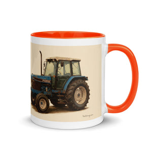 The Tractor Mugs Store Ford 6640 Oil-Painting | Mug with Color Inside Quality Farmers Merch