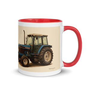 The Tractor Mugs Store Ford 6640 Oil-Painting | Mug with Color Inside Quality Farmers Merch