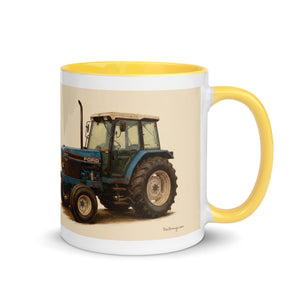 The Tractor Mugs Store Ford 6640 Oil-Painting | Mug with Color Inside Quality Farmers Merch