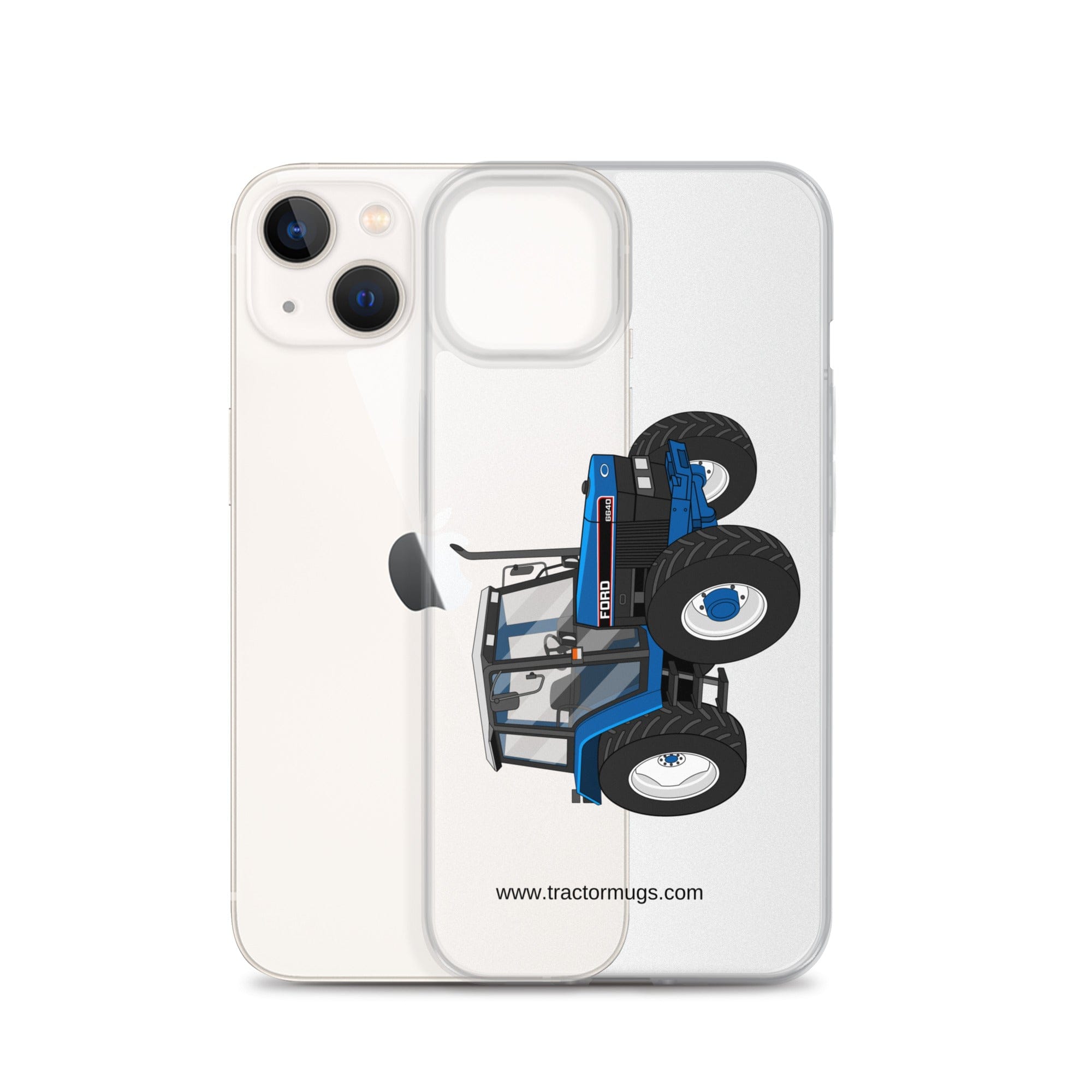 The Tractor Mugs Store Ford 6640 SE 4WD  | Clear Case for iPhone® Quality Farmers Merch