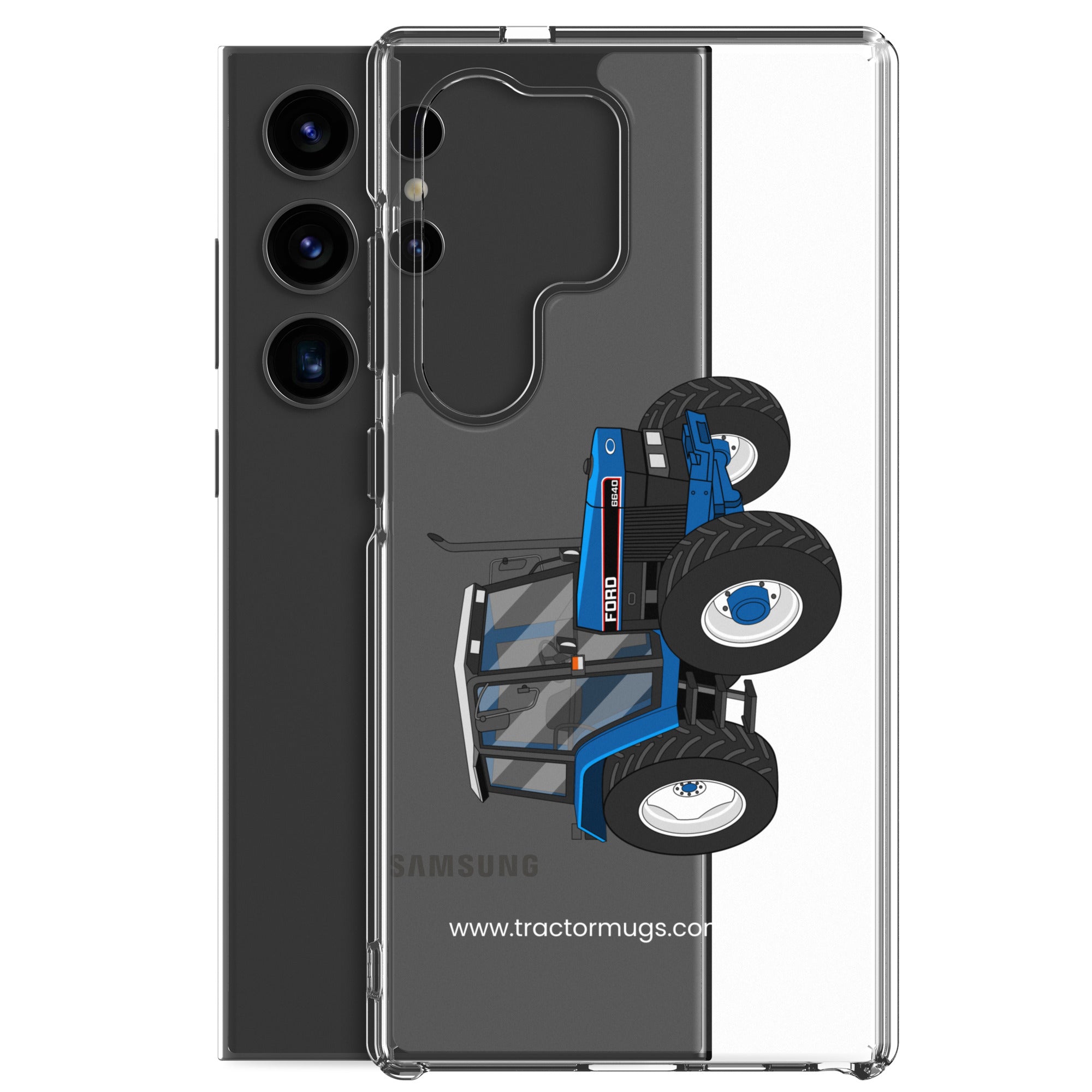 The Tractor Mugs Store Ford 6640 SE 4WD | Clear Case for Samsung® Quality Farmers Merch