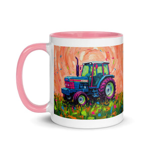 The Tractor Mugs Store Ford 6640 Splash Art | Mug with Color Inside Quality Farmers Merch