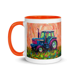 The Tractor Mugs Store Ford 6640 Splash Art | Mug with Color Inside Quality Farmers Merch