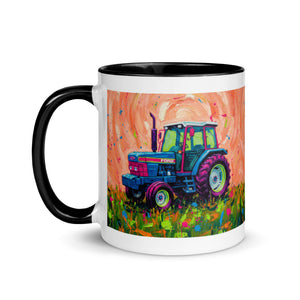 The Tractor Mugs Store Ford 6640 Splash Art | Mug with Color Inside Quality Farmers Merch