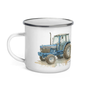 The Tractor Mugs Store Ford 6640 Watercolor | Enamel Mug Quality Farmers Merch