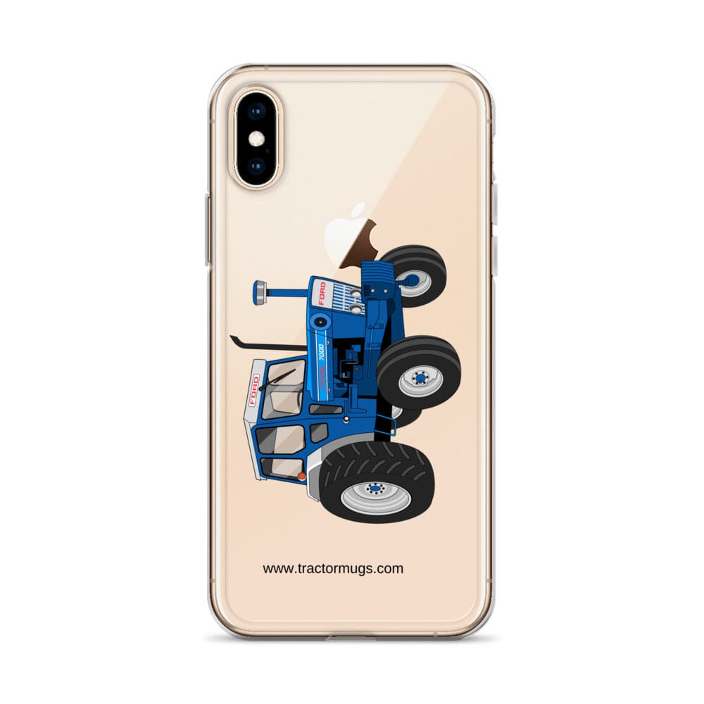 The Tractor Mugs Store Ford 7000  |  Clear Case for iPhone® Quality Farmers Merch
