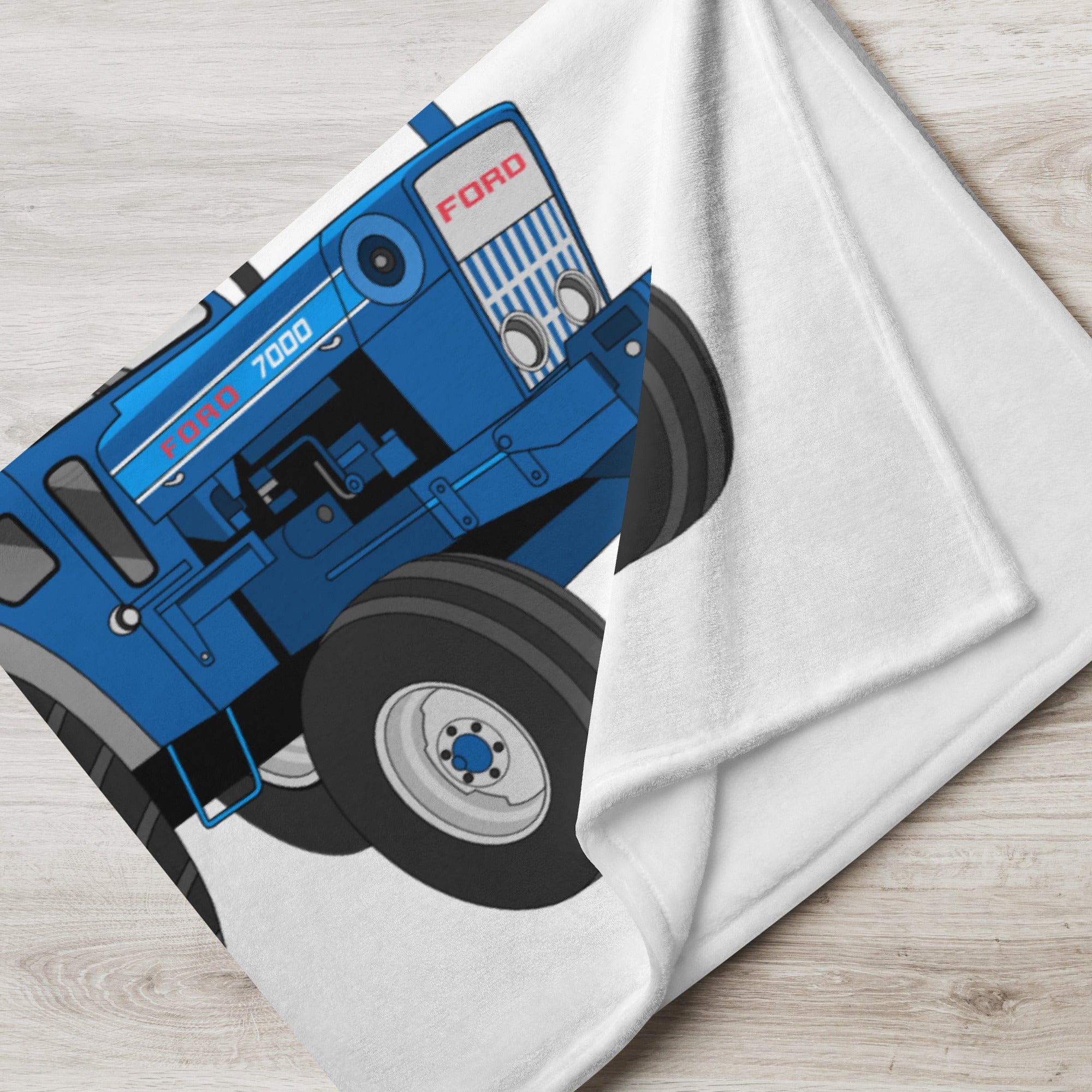 The Tractor Mugs Store Ford 7000  |  Throw Blanket Quality Farmers Merch