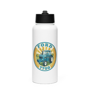 The Tractor Mugs Store Ford 7700 | Stainless Steel Water Bottle Quality Farmers Merch