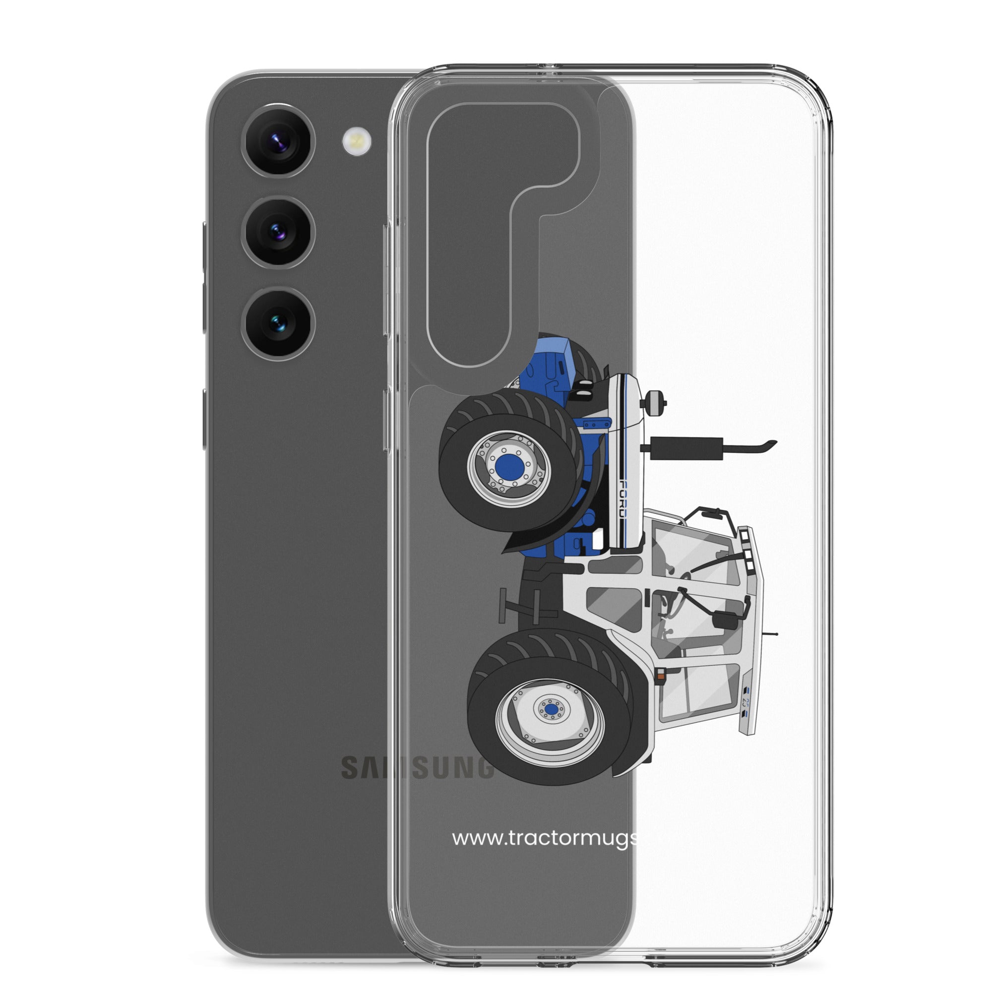 The Tractor Mugs Store Ford 7810 Jubilee Edition SilverTractor | Clear Case for Samsung® Quality Farmers Merch