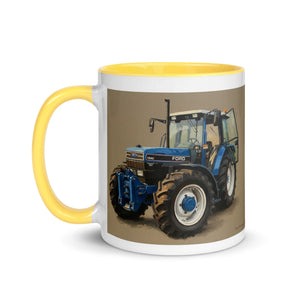 The Tractor Mugs Store Ford 7840 Oil Painting | Mug with Color Inside Quality Farmers Merch