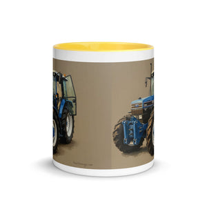 The Tractor Mugs Store Ford 7840 Oil Painting | Mug with Color Inside Quality Farmers Merch