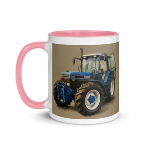 The Tractor Mugs Store Ford 7840 Oil Painting | Mug with Color Inside Quality Farmers Merch
