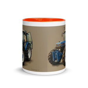 The Tractor Mugs Store Ford 7840 Oil Painting | Mug with Color Inside Quality Farmers Merch