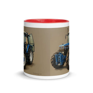 The Tractor Mugs Store Ford 7840 Oil Painting | Mug with Color Inside Quality Farmers Merch