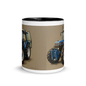 The Tractor Mugs Store Ford 7840 Oil Painting | Mug with Color Inside Quality Farmers Merch
