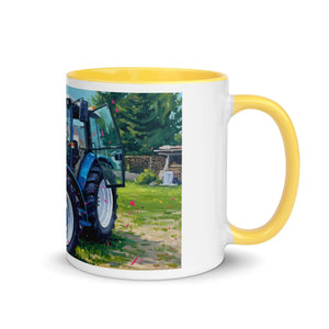 The Tractor Mugs Store Ford 7840 Splash Art | Mug with Color Inside Quality Farmers Merch