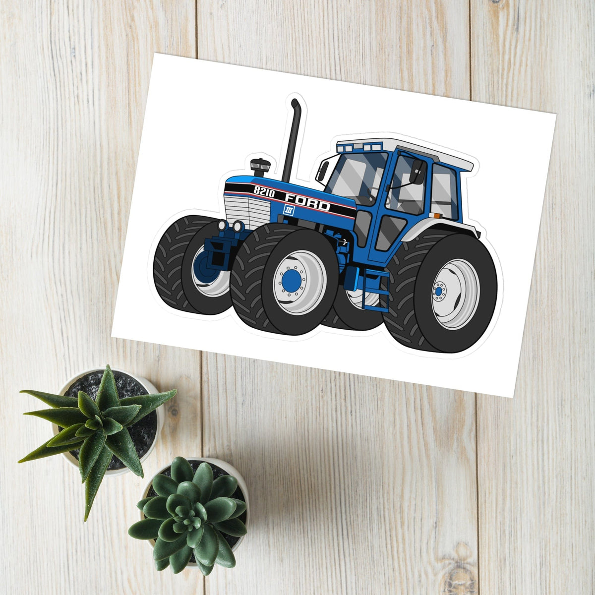 Ford 8210 4WD sticker sheet | Tractor Gifts UK – Tractor Mugs – The ...