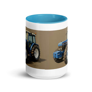 The Tractor Mugs Store Ford 8340 Oil Painting | Mug with Color Inside Quality Farmers Merch