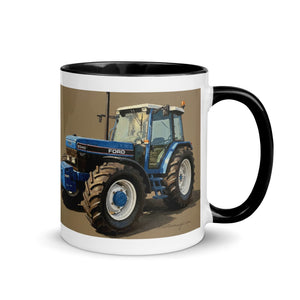 The Tractor Mugs Store Ford 8340 Oil Painting | Mug with Color Inside Quality Farmers Merch