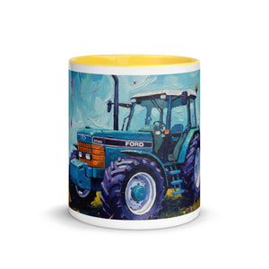 The Tractor Mugs Store Ford 8340 Splash Art | Mug with Color Inside Quality Farmers Merch