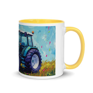 The Tractor Mugs Store Ford 8340 Splash Art | Mug with Color Inside Quality Farmers Merch