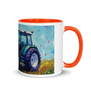 The Tractor Mugs Store Ford 8340 Splash Art | Mug with Color Inside Quality Farmers Merch