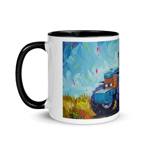 The Tractor Mugs Store Ford 8340 Splash Art | Mug with Color Inside Quality Farmers Merch