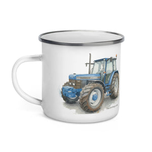 The Tractor Mugs Store Ford 8340 Watercolor | Enamel Mug Quality Farmers Merch