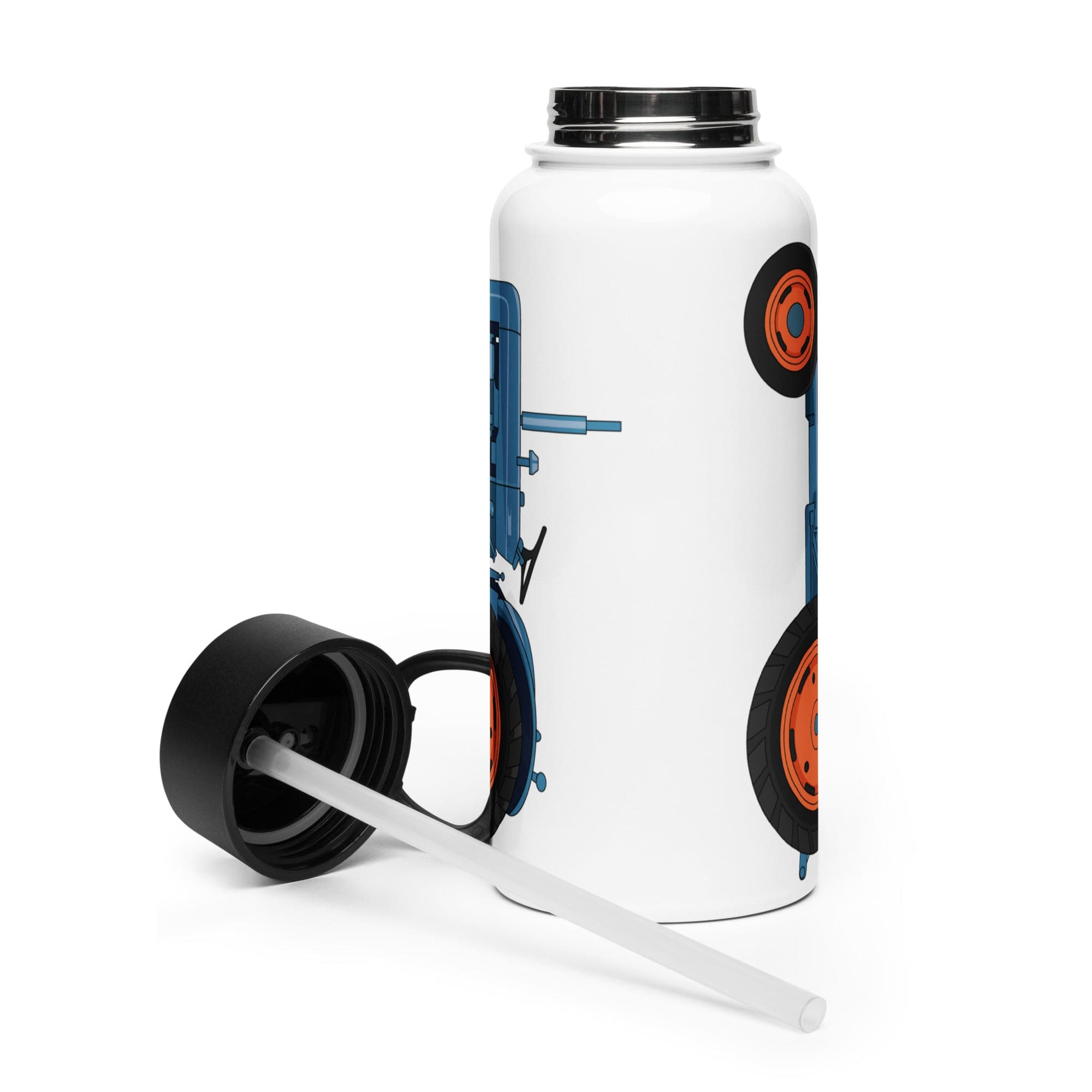 The Tractor Mugs Store Fordson Dexta (1958) | Stainless steel water bottle with a straw lid Quality Farmers Merch