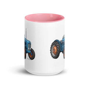 The Tractor Mugs Store FORDSON Dexta Cartoon Illustration | Mug with Color Inside Quality Farmers Merch