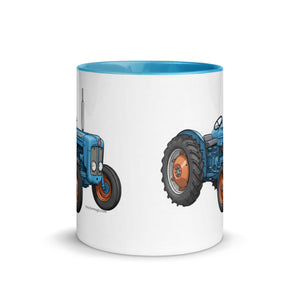 The Tractor Mugs Store FORDSON Dexta Cartoon Illustration | Mug with Color Inside Quality Farmers Merch