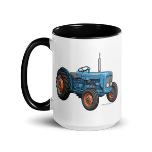 The Tractor Mugs Store FORDSON Dexta Cartoon Illustration | Mug with Color Inside Quality Farmers Merch