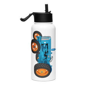 The Tractor Mugs Store Fordson Power Major (1958) | Stainless steel water bottle with a straw lid Quality Farmers Merch