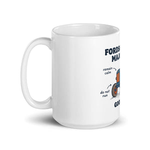 The Tractor Mugs Store Fordson Super Major Tips | White glossy mug Quality Farmers Merch