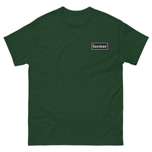 The Tractor Mugs Store Forest Green / S Oasis Style Farmer Unisex | Classic Tee Embroidered Quality Farmers Merch