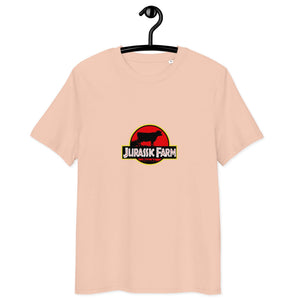 The Tractor Mugs Store Fraiche Peche / S Jurassic Farm | Unisex Organic Cotton Tee Quality Farmers Merch