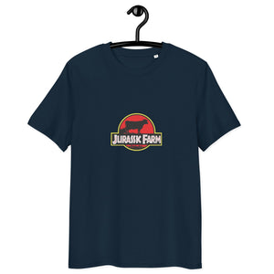 The Tractor Mugs Store French Navy / S Jurassic Farm | Unisex Organic Cotton Tee Quality Farmers Merch