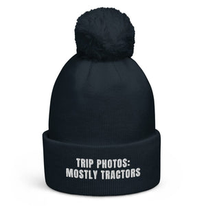 The Tractor Mugs Store French Navy Trip Photos: Mostly Tractors | Pom-Pom Beanie Quality Farmers Merch